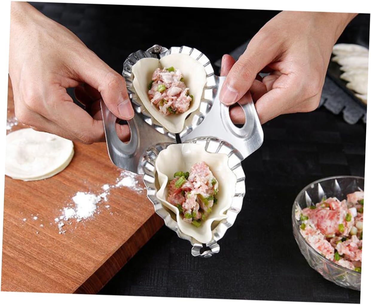 Stainless Steel Dumpling Maker Tool for Quick and Effortless Dumpling Creation Food-grade Material Easy to Clean for Home and Restaurant Use Silver