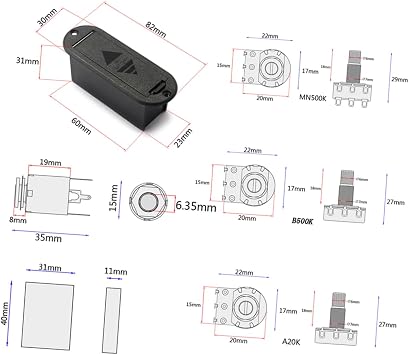 ibasenice Bass Guitar Tone Control Wiring Harness Volume Tone Pots Harness for Band Equalizer Guitar Bass Accessories