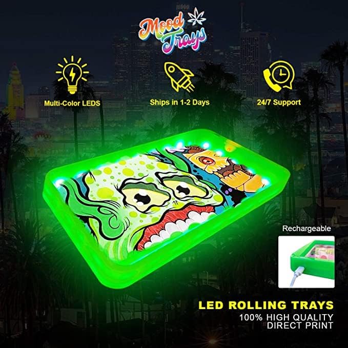 MOOD TRAYS Custom Light Up Rolling Tray Health & Household