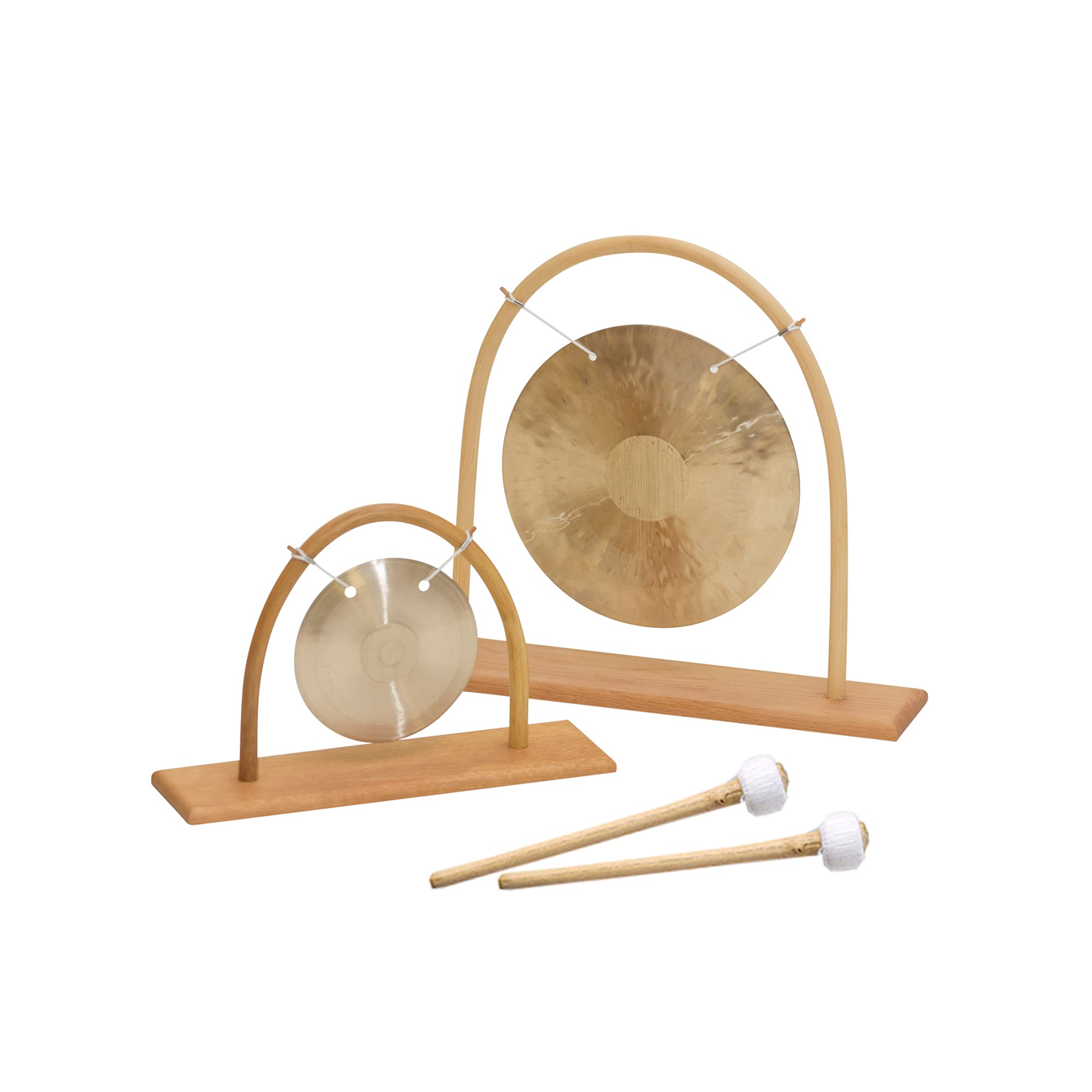 Gong Ø 15 cm mit Rattan - Tischständer