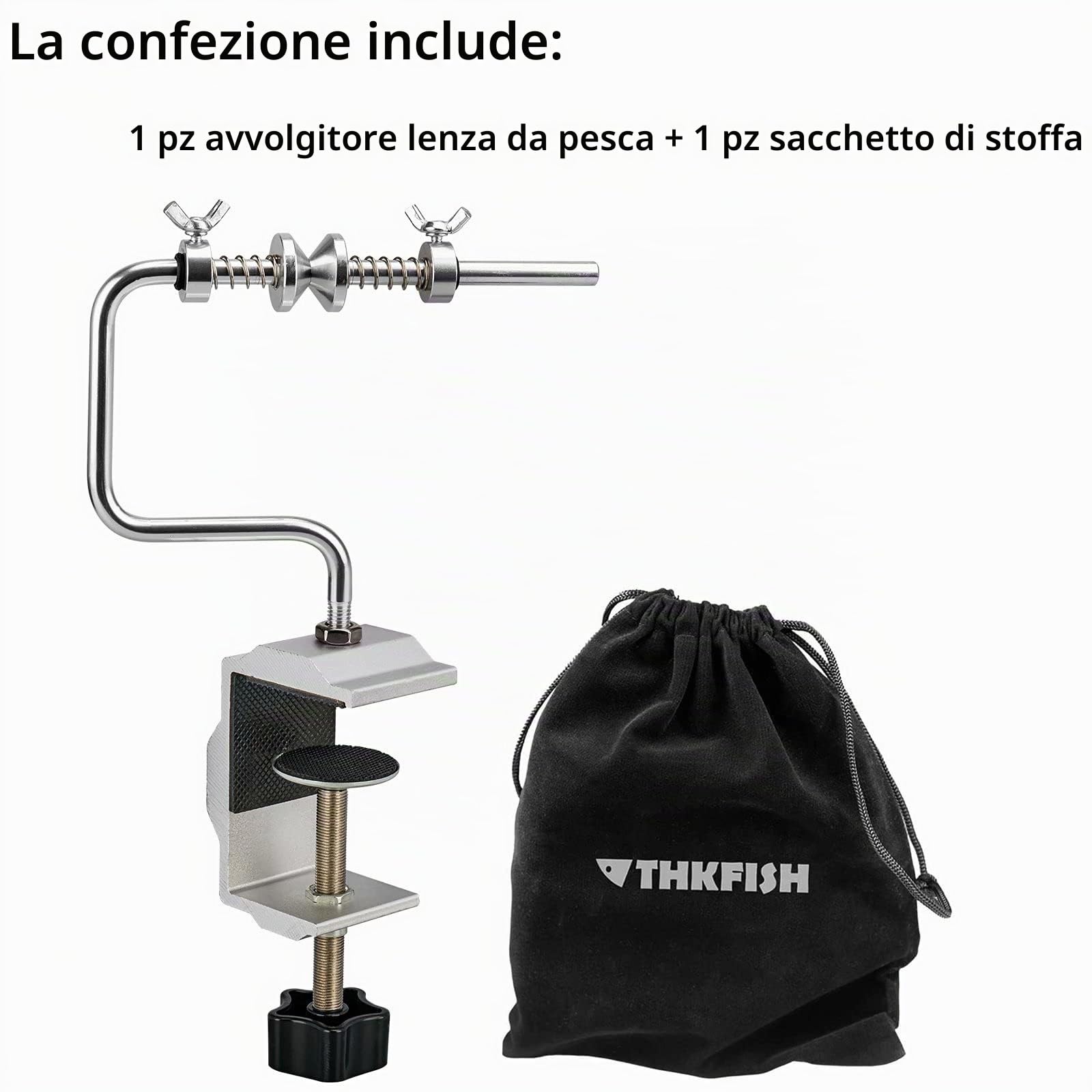 THKFISH Filo Accessori Imbobinatore per Mulinelli Pesca Linea Avvolgitore Avvolgi Bobina Pesca Avvolgitore Filo da Pesca/Filo Rimuovi
