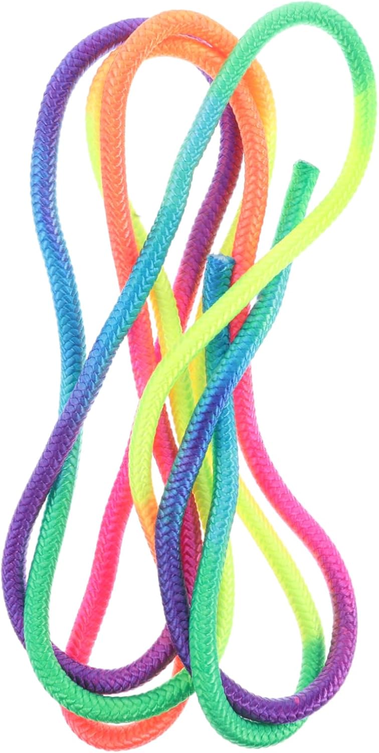 BESPORTBLE Colorful Gradient Rhythmic Gymnastics Rope Lightweight Durable Jump Rope for Fitness Training Captivating Visuals for Artistic Performances Portable Design for Adults