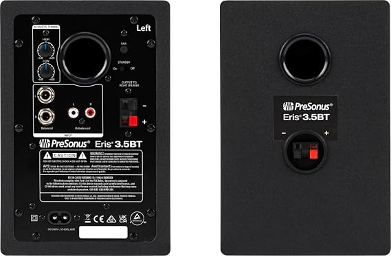 Presonus Eris 3.5BT (2. Generation) | 3.5 Bluetooth Wireless Technology Media Reference Monitor, 50 Watt