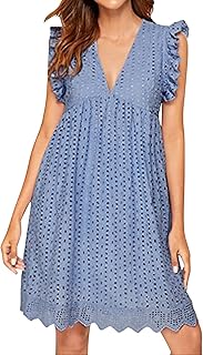 Vestido Confirmación Niñas Mujeres Encaje Jacquard Cutout Bolsillo Pantalones cortos con Cuello en V y Plus Vestido de Vientre Vestidos de Fiesta Mujer Vestido De Encaje E
