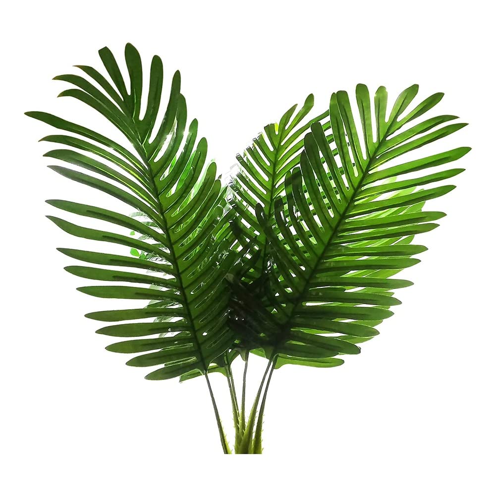 CTRLZS 5 Pack Artificial Palm Plants Leaves Faux Turtle Leaf Imitation Leaf Artificial Plants