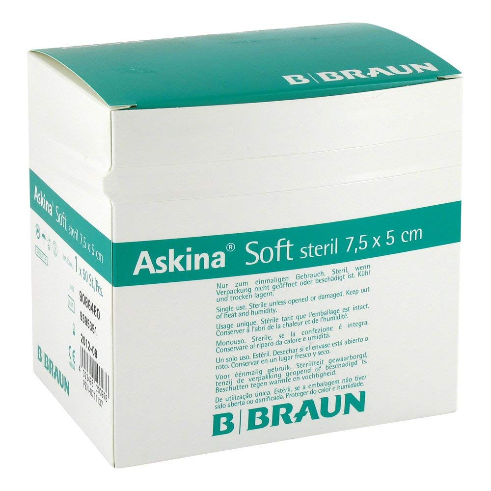 ASKINA Soft Wundverband 5x7,5 cm steril 50 St