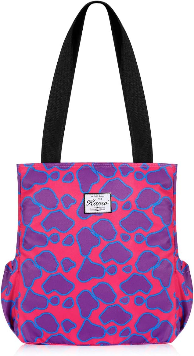 KAMO Floral Tote Bag - Waterproof Lightweight Handbags Travel Shoulder Bag for Hiking Yoga Gym Swimming Travel Beach