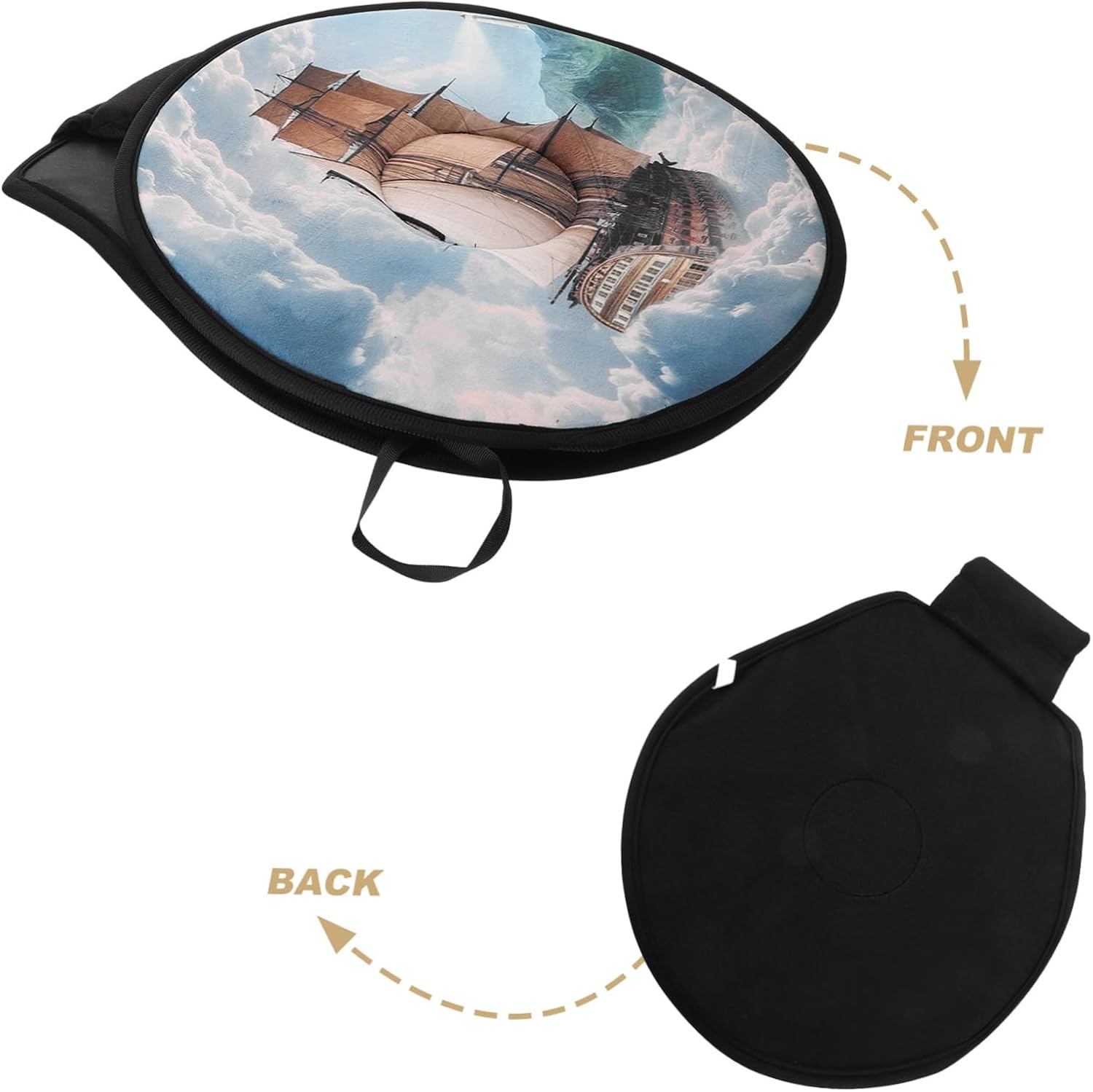 Car Swivel Seat Cushion Portable Rotating Auto Seat Pad for Enhanced Comfort Versatile Design for Various Car Models Soft and Stylish for Easy Carrying
