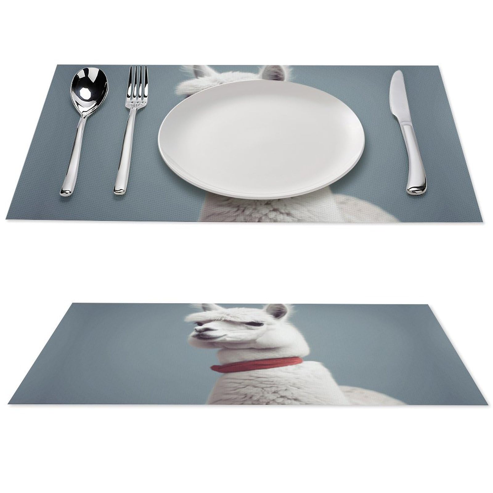 Set de table antidérapant résistant à la chaleur lot de 6 pièces en vinyle