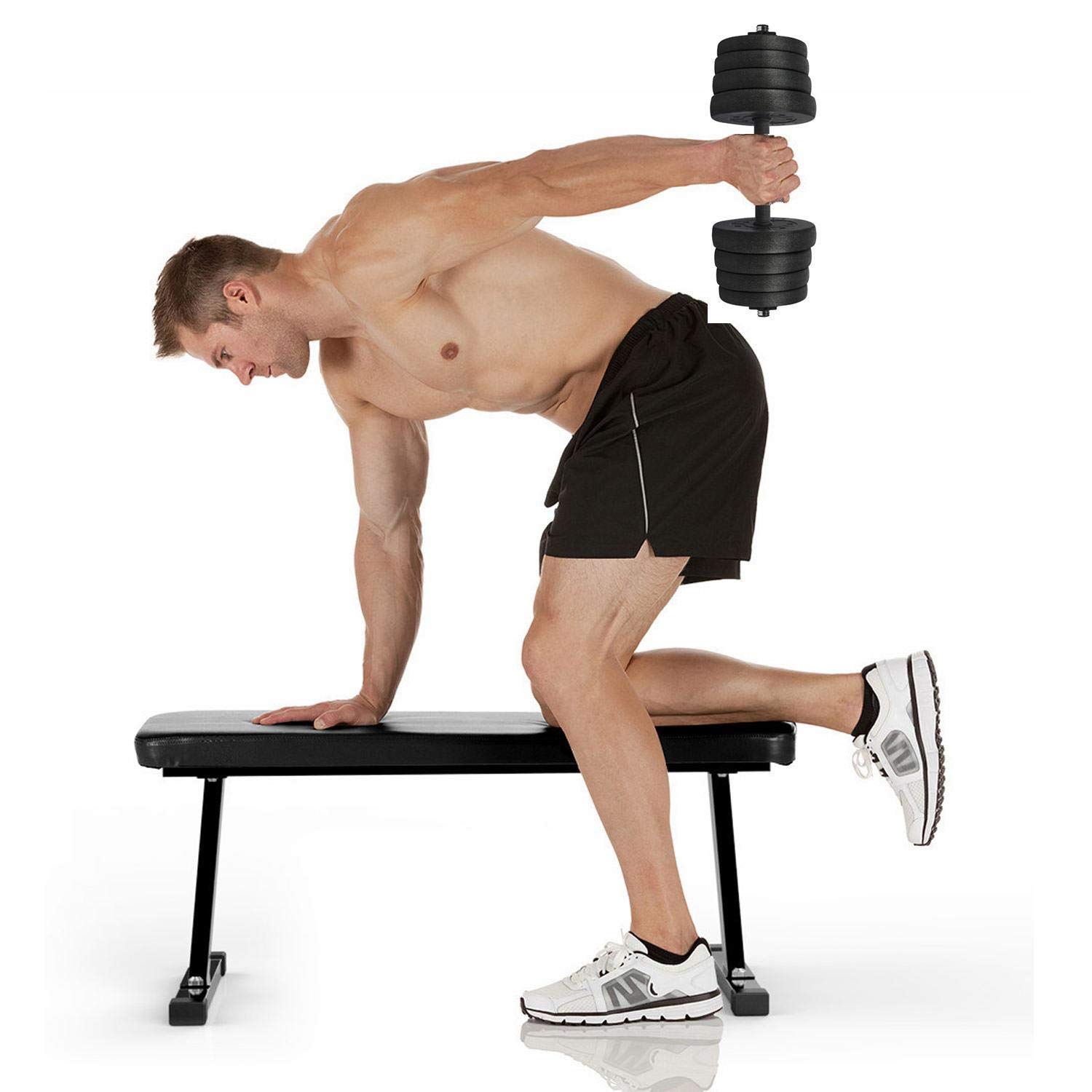 Kit Haltères Réglable Kit Haltères Musculation Abician 15kg Réglable - Paire Avec Plaques Ciment - Fitness Maison Haltères Fitness Maison