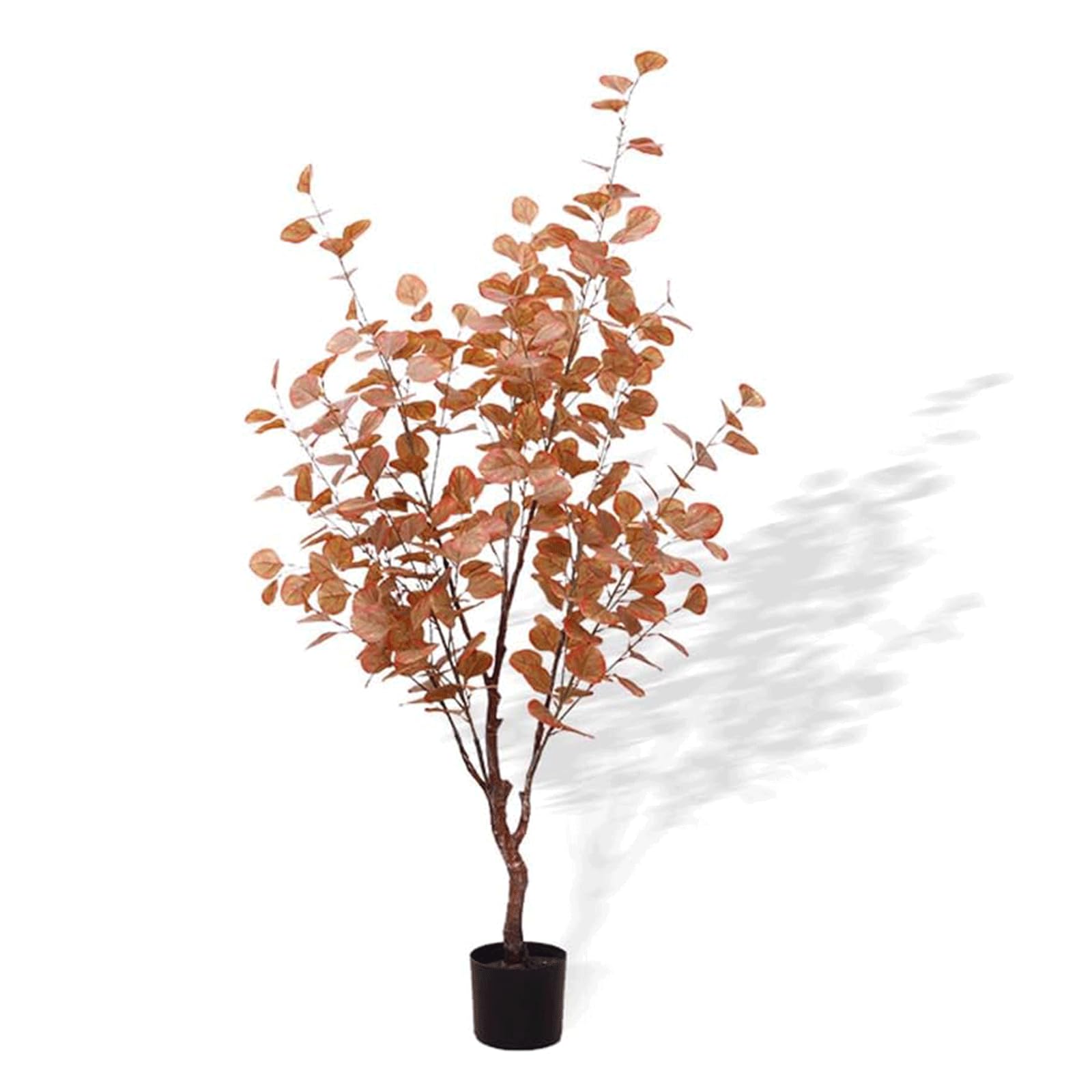 WOTZOV Fake Tree Fake Tree Artificial Eucalyptus Tree 150Cm/4.9Ft Simulation Tree For Office Home Living Room Interior Artificial Plant Realistic Design