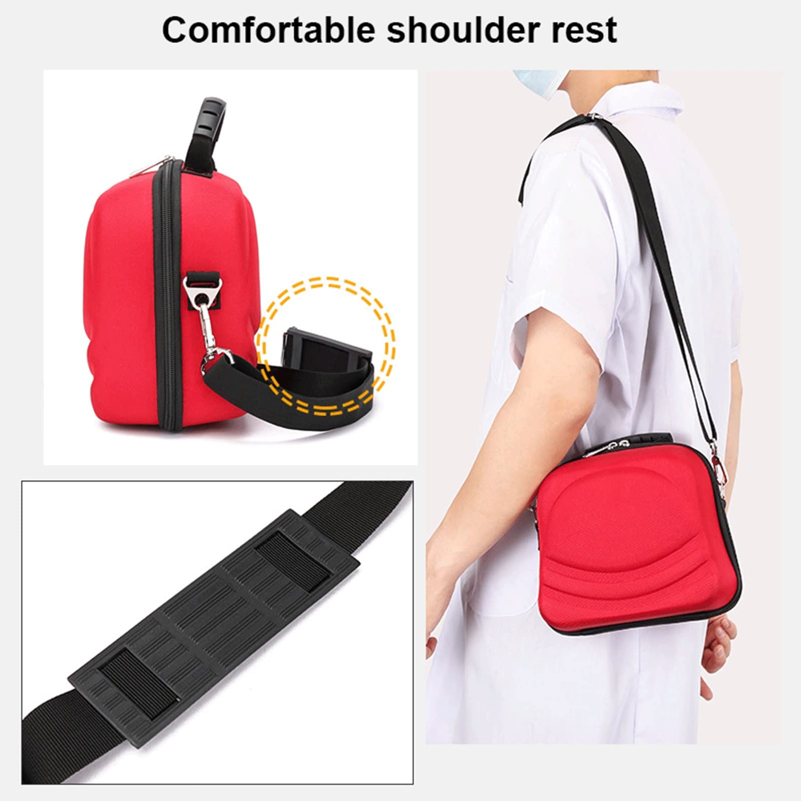 ETELIN Sac Médical Vide, Trousse De Premiers Secours Portable Boîte Kit Vide De Premiers Soins Sac De Secours Compact Et Léger pour Soins De Santé À Domicile, Voyage (Color : A)