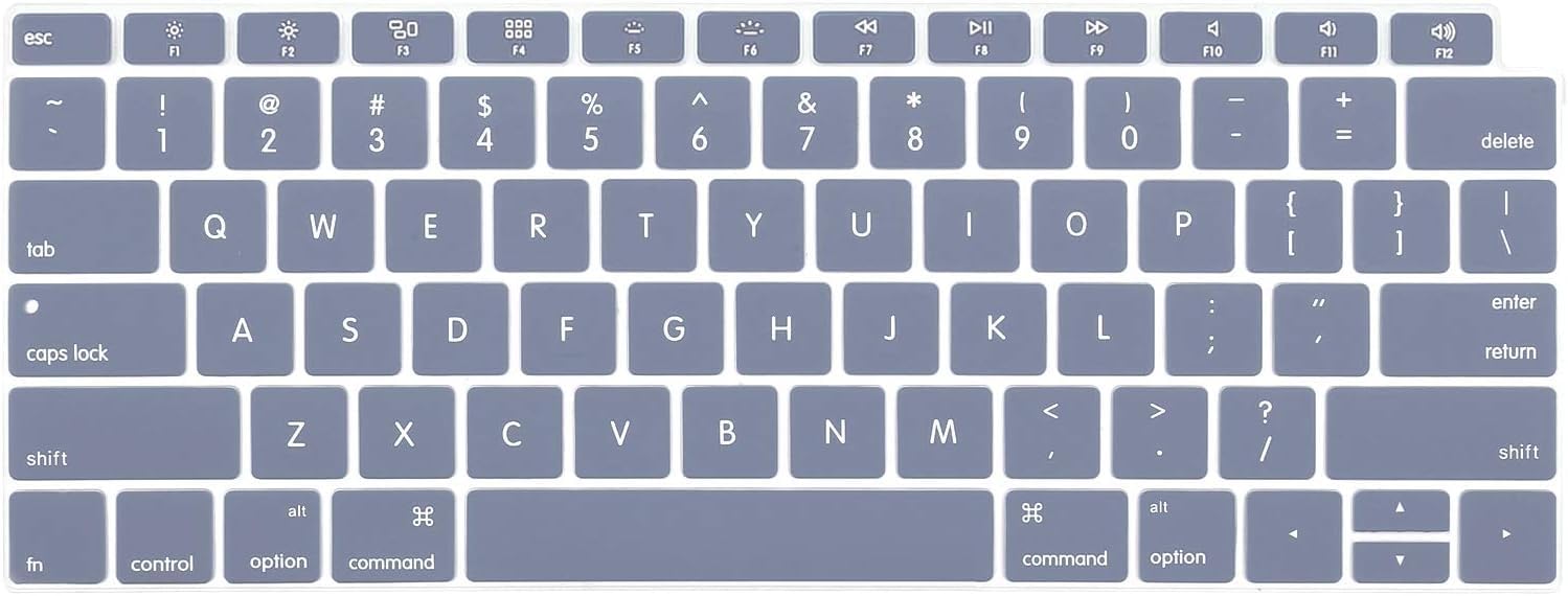 Midkart Silicone Keyboard Cover Compatible with MacBook Air 13 Inch Retina Display with Touch ID, Model A1932, Release 2018 2019 Waterproof Dust-Proof Protective Keyguard, Lavender Grey (B0CV7S5Q12) Amazon Price History, Amazon Price Tracker