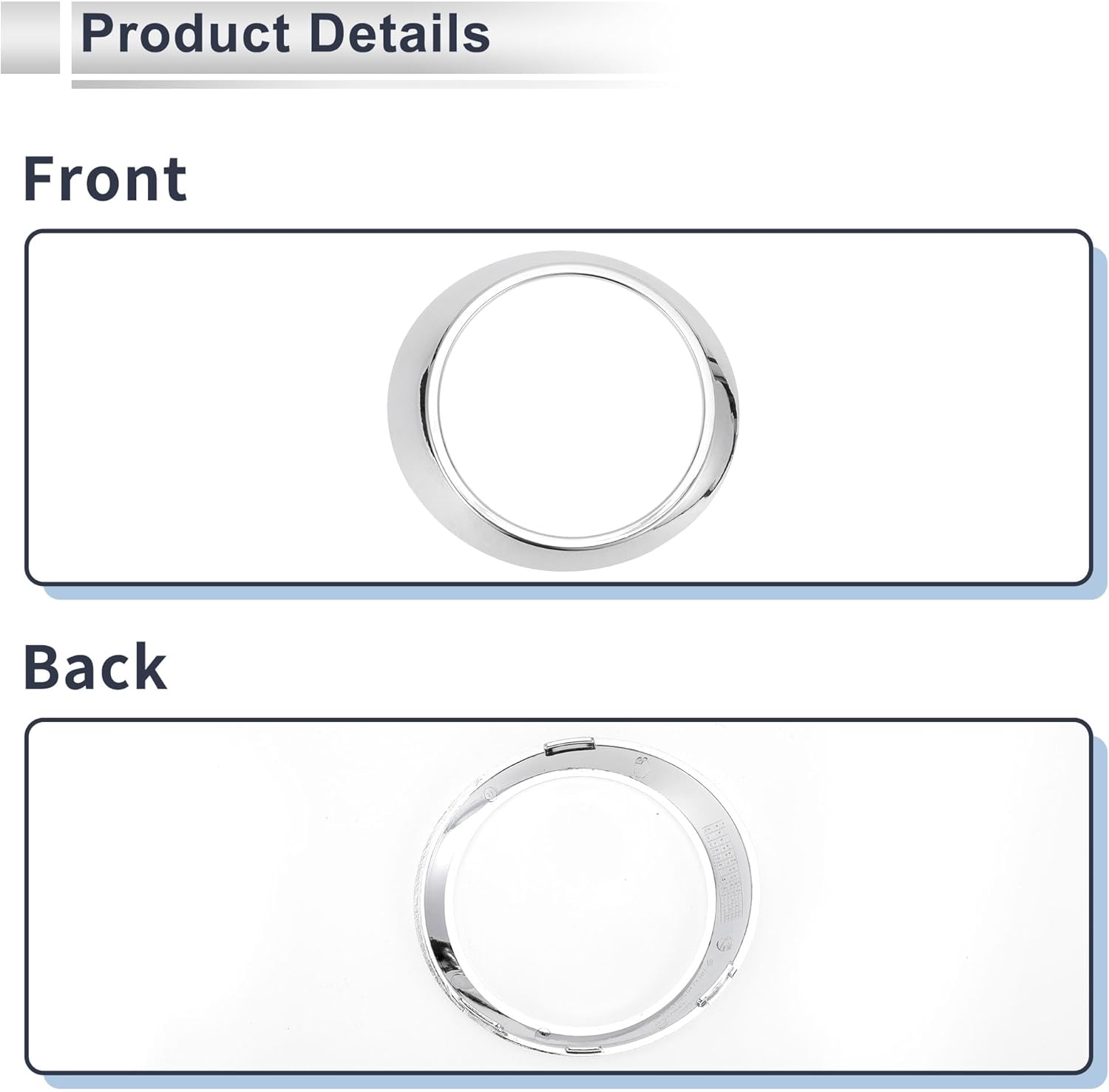 Front Right Fog Light Grill for Mercedes Benz W251 2006-2010 Front Lower Bumper Fog Light Cover Inserts No.2518850474 ABS 1 Pc - Image 5