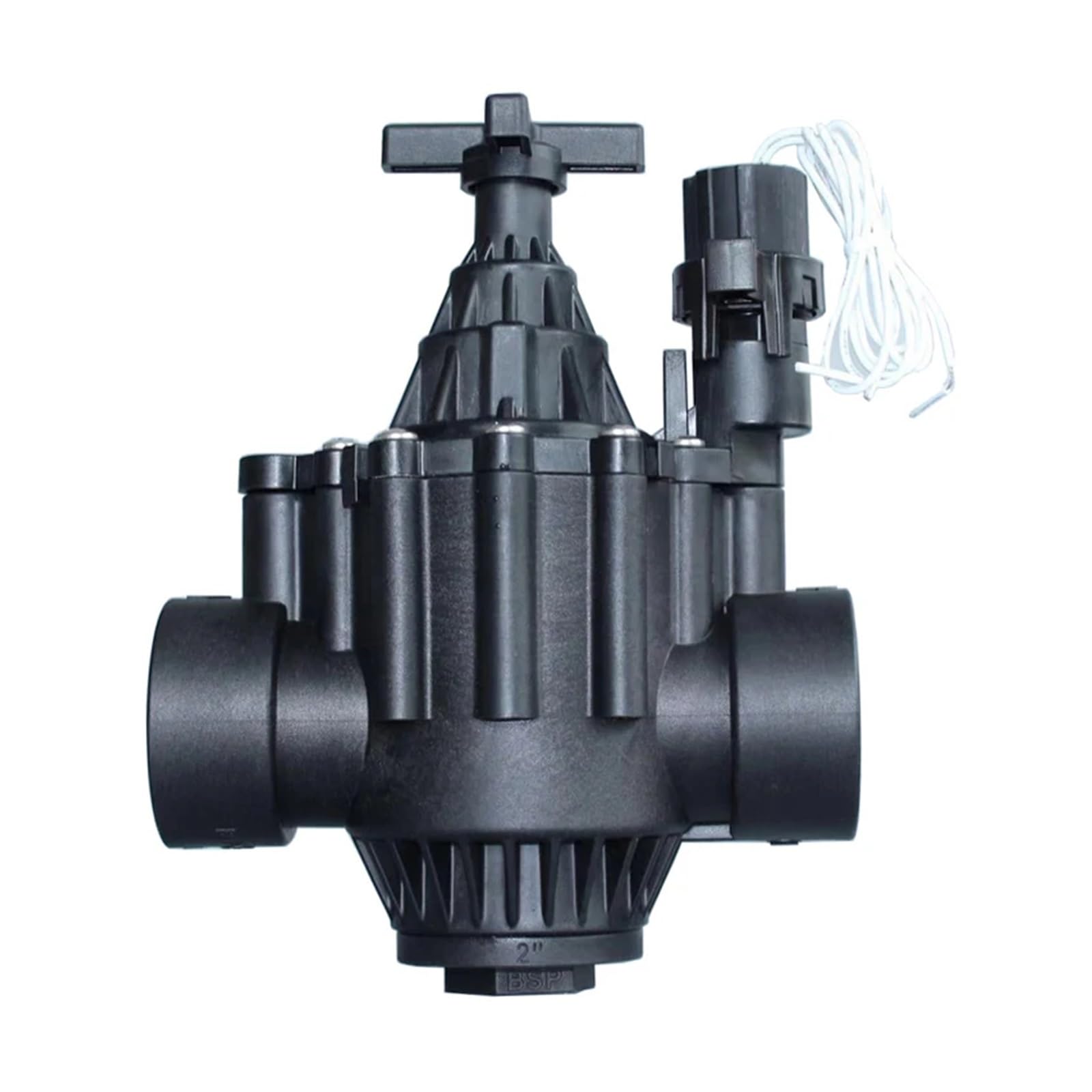 electroválvula de riego Válvula Solenoide for riego de agua, normalmente cerrada, 1-1/2 ", 2", 220V, 12V, 24V, válvula de nailon for riego de paisaje de jardín y granja ( Color : DN50 , Size : 110VAC