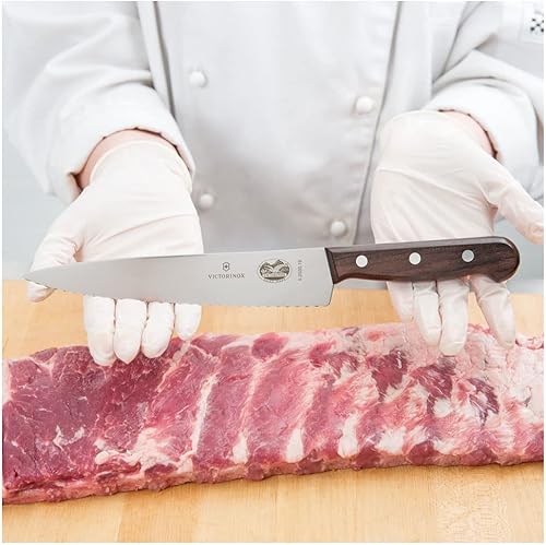 Miniatura 2 de Victorinox Cuchillo de chef con borde ondulado de 7-1/2 pulgadas, mango de palisandro