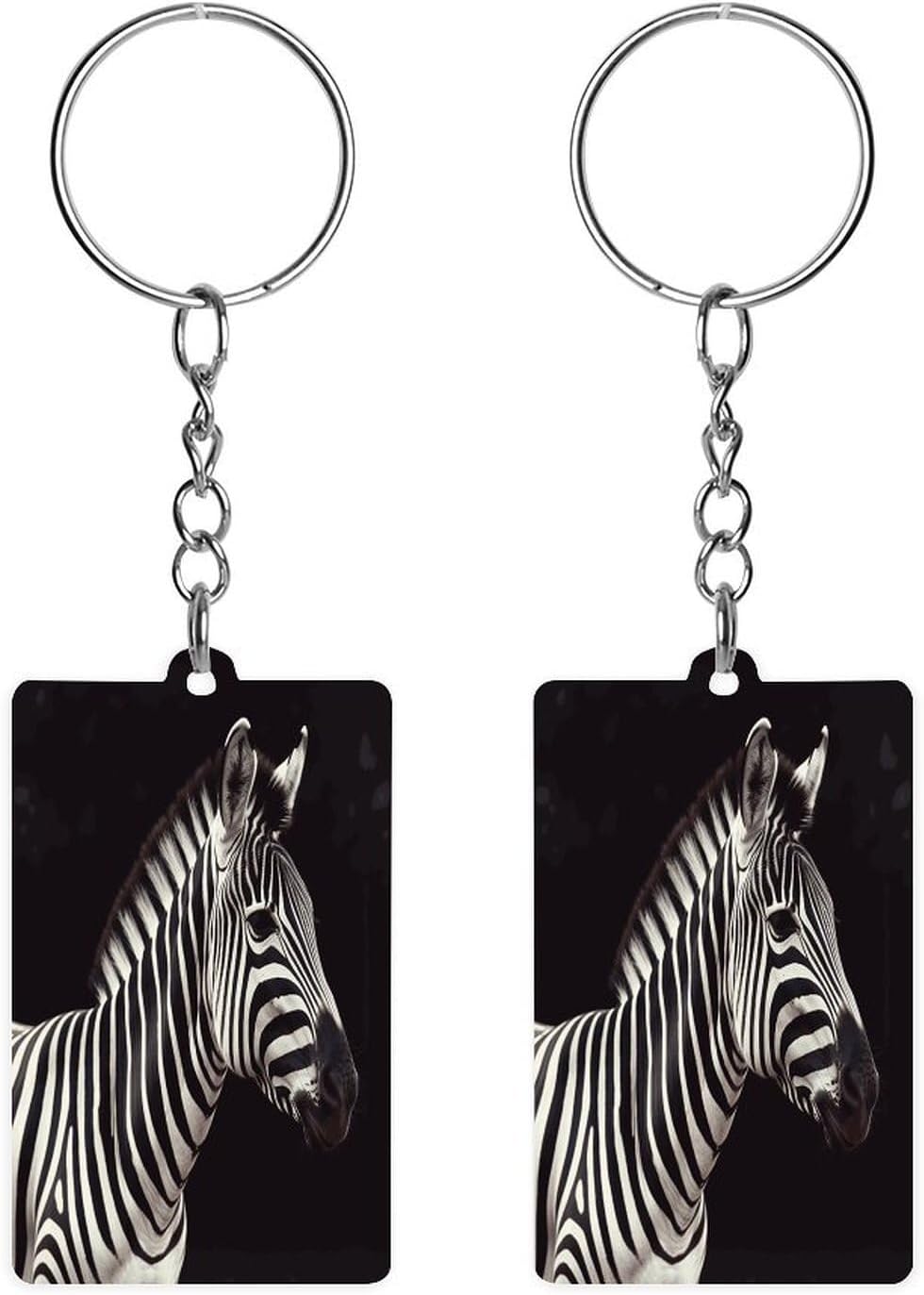 2×1.2 in Acrylic Keychain Cute Acrylic Keyring Animal Pendant