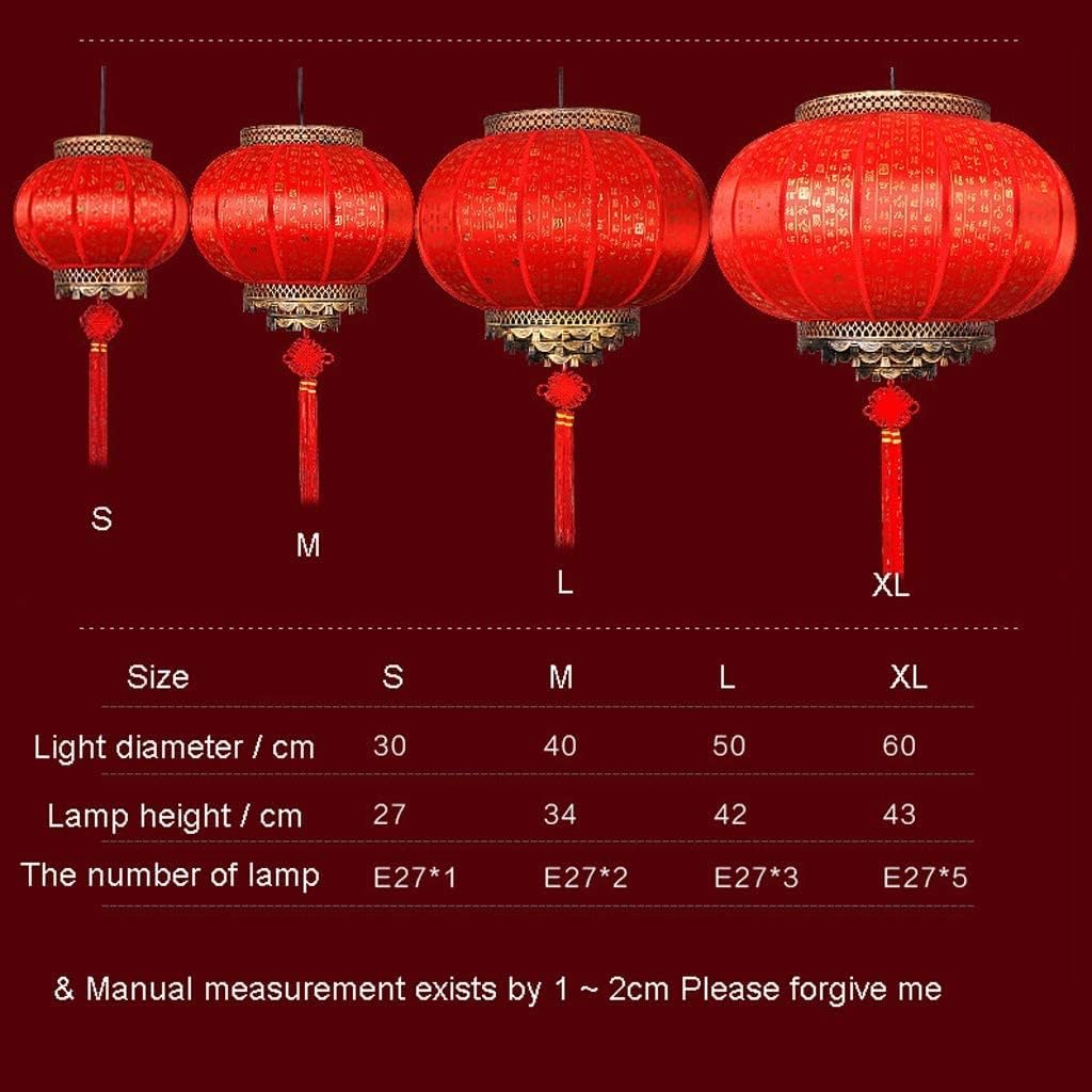 LIOONS Chinese Lanterns, Outdoor Doorway Palace Hanging Lantern, E27 Recessed Ceiling Chinese Chandelier, Paper Lantern Lamp