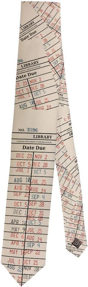 ThisWear Librarian Gifts Library Tie Bookworm Accessories Bookish Accessories Library Book Tie Gift Necktie