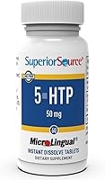 Vista 1 de Superior Source 5-HTP Suplementos Nutricionales, 50 mg, 60 unidades, Blanco