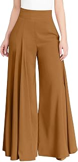 Womens Wide Leg High Waist Wide Leg Pants Casual Pants Comfy Pockets Relaxed Trousers Trendy Fall