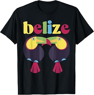Belize Souvenir Toucan Tropical Birds T-Shirt