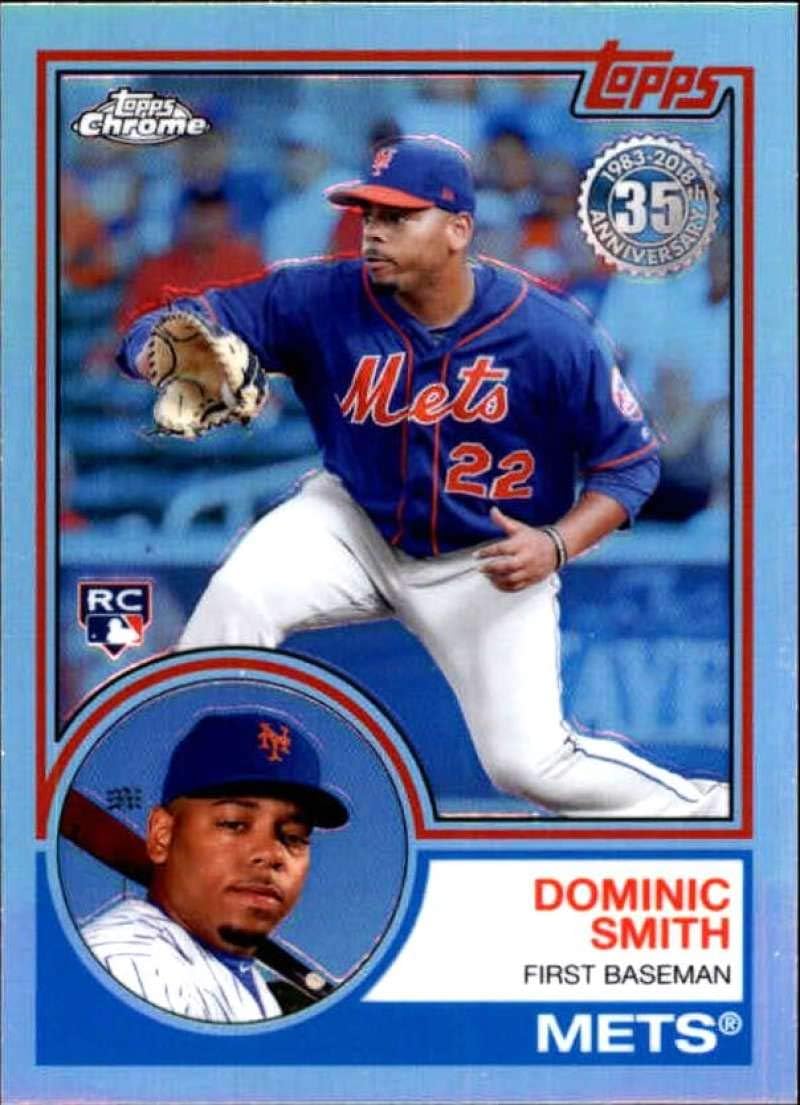 2018 Topps Chrome 1983 Topps Refractors #83T-16 Dominic Smith New York Mets Baseball NM-MT