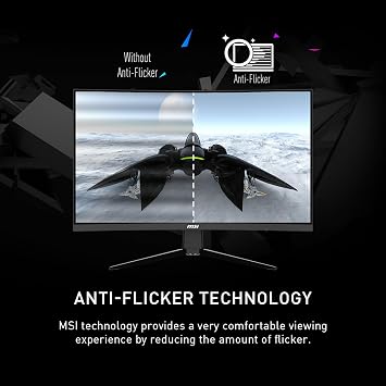 msi G273CQ, 27 Gaming Monitor, 2560 x 1440 (QHD), VA, 170Hz, FreeSync Premium, HDR Ready, HDMI, Displayport, Tilt