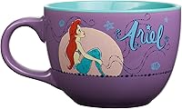 Vista 33 de Silver Buffalo Disney Princess Courage to be Kind con Tiana, Belle, Ariel, Mulan, Jasmine, Aurora, Mérida, Cenicienta y Moana Taza de Sopa