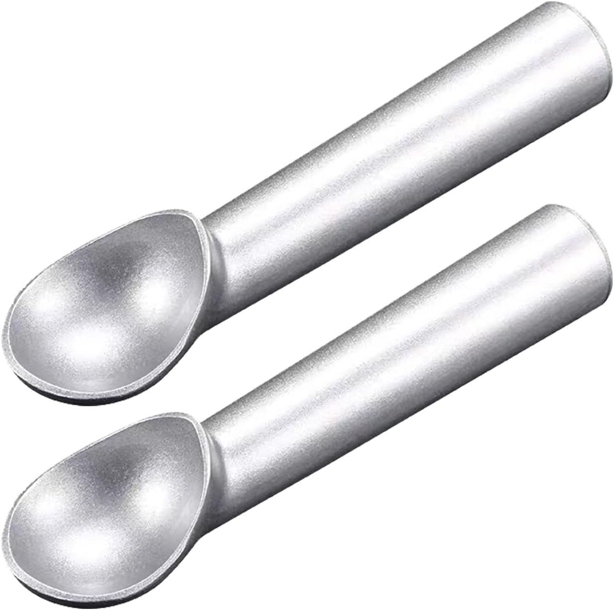 Ice Cream Scoops, 2-Pack Stackable Stainless Steel Ice Cream Scoops, Non-Stick Fruit Ice Ball Maker, Watermelon Ice Cream Scoop Tool, 2-Pack C,2pcs a