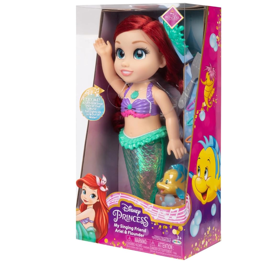 Disney Bambola Ariel My Singing Friend delle Principesse, alta 35 cm, canta e pronuncia oltre 10 frasi ispirate alla storia. Include accessori per un gioco ancora più divertente