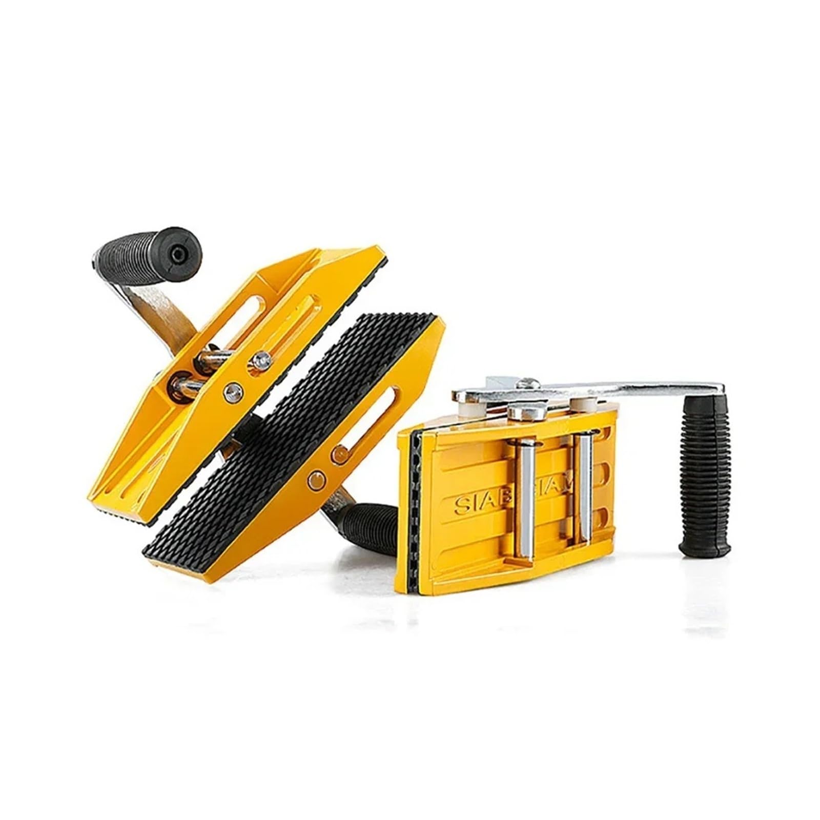 Arbeitssparende Zweihand-Trageklemme for Granit, Glas, Steinplatten, Hebewerkzeug mit Gummi for Keramik, Marmor, 350 kg Mühelos(Orange)
