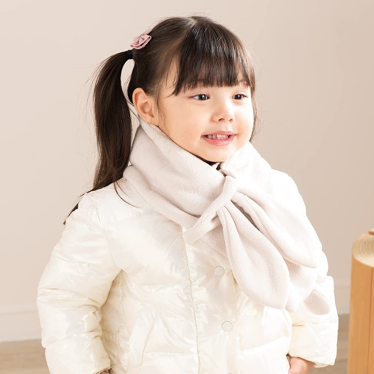 Scarf for Children Warm Winter Autumn Boys Girls Scarf 29.5x4.7inch Beige: Clothing, Shoes & Jewelry