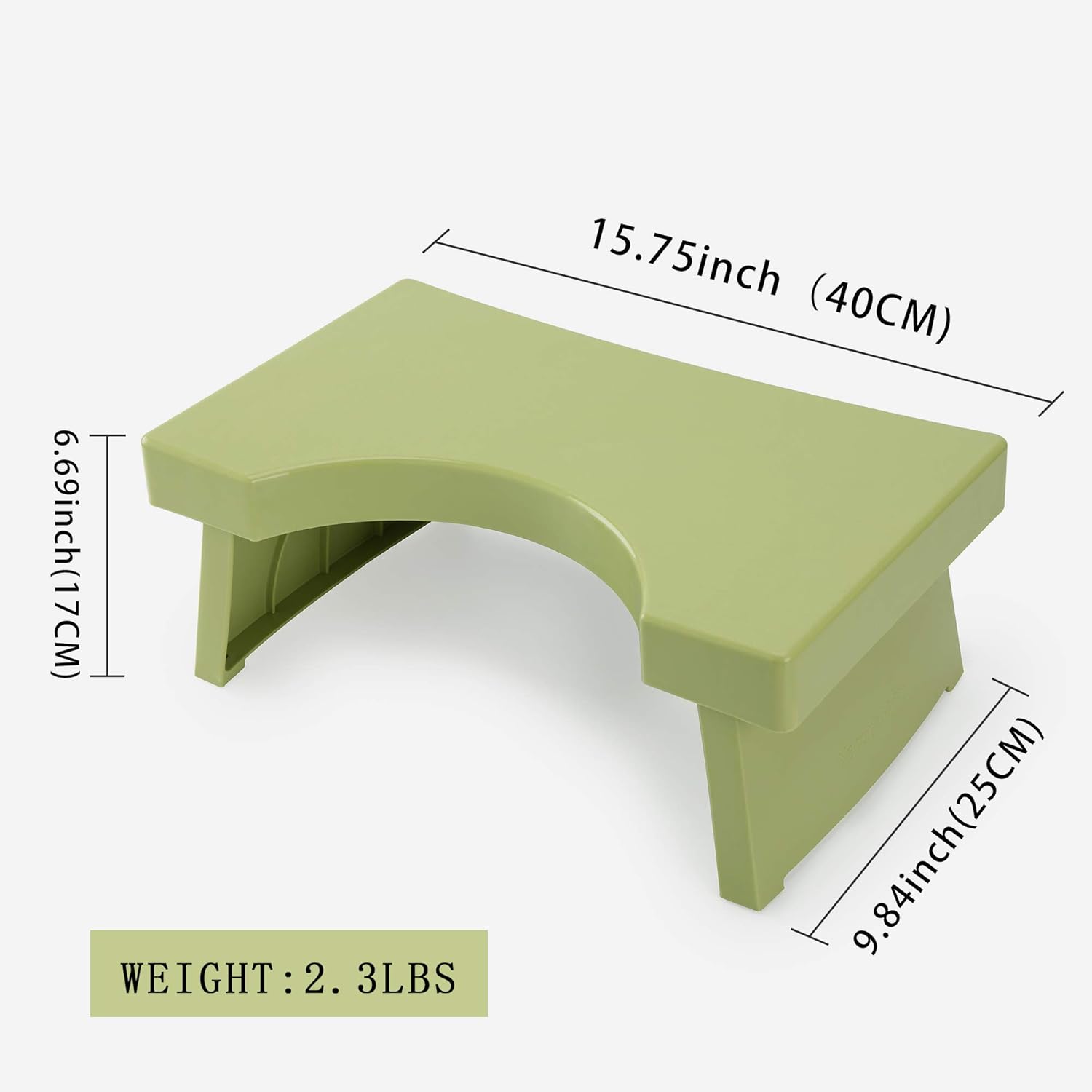 ZAOZAOZAN Toilet Squatting Stool，Toilet Step Stool for Kids Adults,7" Height Lightweight Plastic,Great for Your Bathroom and Fits for All Toilets-Holds up to 200lbs : Home & Kitchen