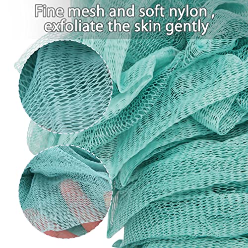 Evmliy 2Pack Back Scrubber for Shower, Loofah Sponge Brush Exfoliating Body, Long Handle Scrub Brush for Shower with Loofah on a Stick for Back Use, Bathing Accessories Body Brushes (2Pack)