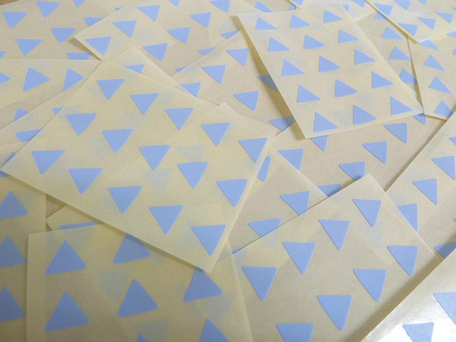 Amazon.com: Small 10mm Triangular Pale Sky Blue Color Code Stickers ...