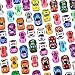 Set di 50 Veicoli per Ritiro in 2 Tipi Giocattolo Auto da Corsa Attrito Piccoli Auto da Tirare Indietro Giocattolo Veicoli Spingi e Vai per Compleanno Natale Regalo (Stile assortito)