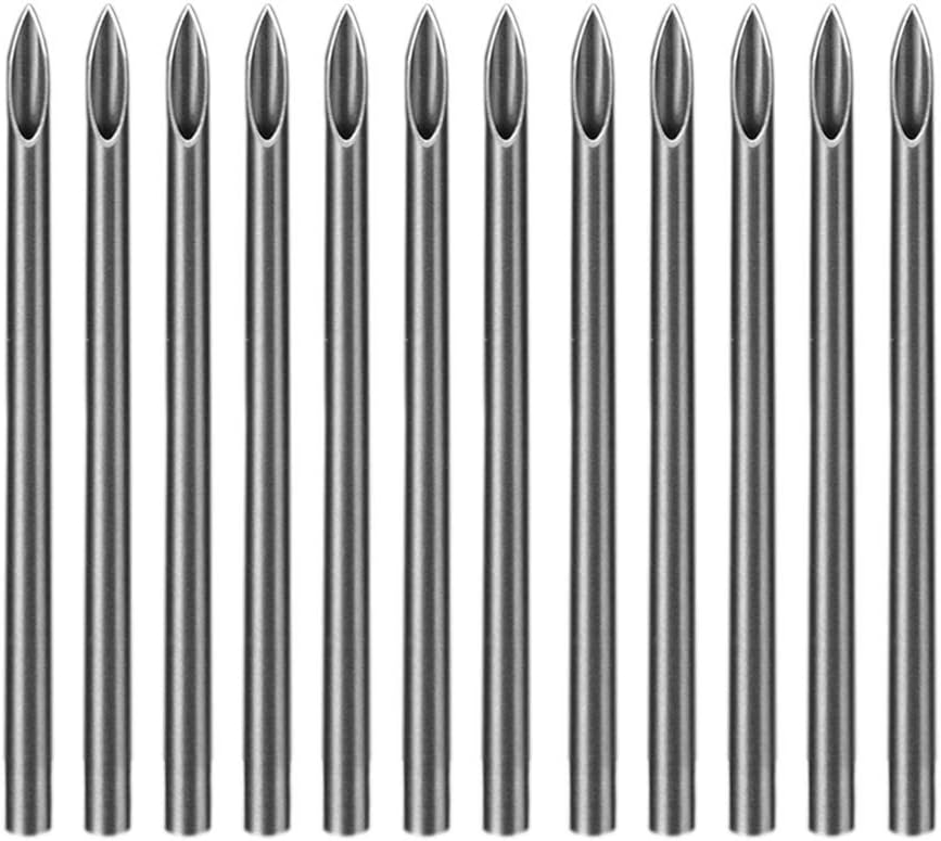 ATOMUS 100 Mix Body Piercing Needle Sizes 12g 14g, 16g, 18g and 20g Body Art Tattoo Equipment Supplies Tattoo Machine Tool Supply Body Piercing Tool (MIX SIZE)