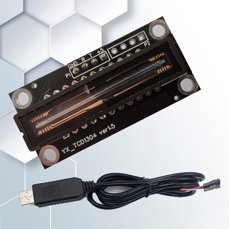 YX_TCD1304 Módulo CCD lineal + Módulo USB a TTL para análisis espectral ...