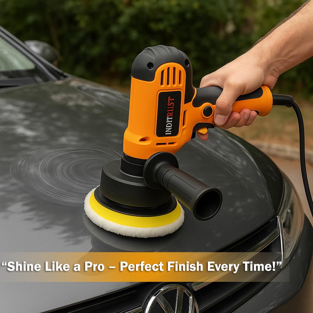 Inditrust 700W Electric Car Polisher & Buffer Machine 5 inch / 125 mm –Variable Speed, Dual-Action Orbital Sander for Car, Bike, and Furniture Detailing (600–3700 RPM) with 6 Months Warranty - Image 7 thumbnail