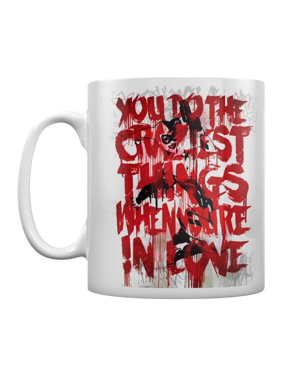 Pyramid International Batman (Harley Quinn Love) White Mug - 10Oz / 315Ml Ceramic Mug - One Size