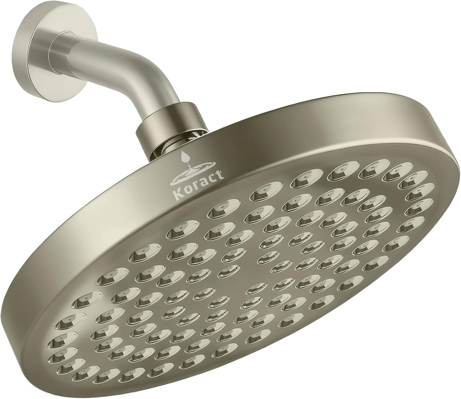 Shower Head High Pressure Rain Premium Quality Luxury Design Anti-Clogging Silicone Nozzles Adjustable Replacement for Bathroom Shower Heads (6 inch Round)