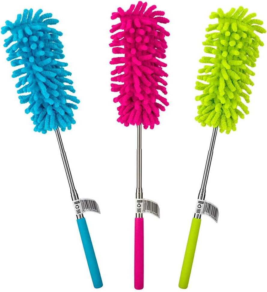 3pk Extendable Feather Duster (Packaging and Colours May Vary)