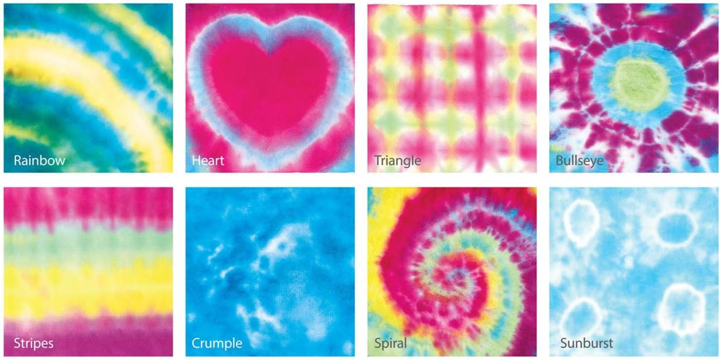 KidzMaker Tie Dye Art Kit (1 Set) - Perfect for Kids’ DIY Tie‑Dye Projects, Parties & Gifts