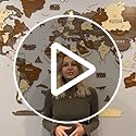 3D Wooden World Map, Multilayered Travel Map With States And Capitals, Wall Decor For Home And