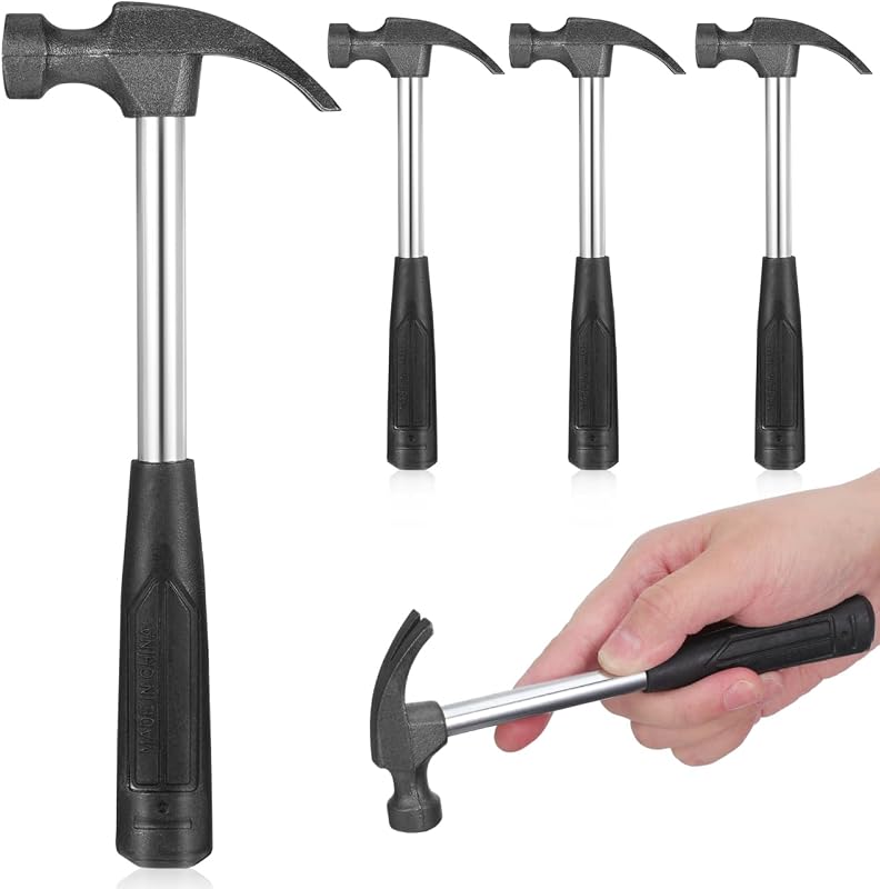 Mini martillo de garra, mazo de goma pequeño, herramienta portátil para colgar cuadros, reparación de manualidades caseras, extractor de tachuelas de uñas pequeño, 5 uds.