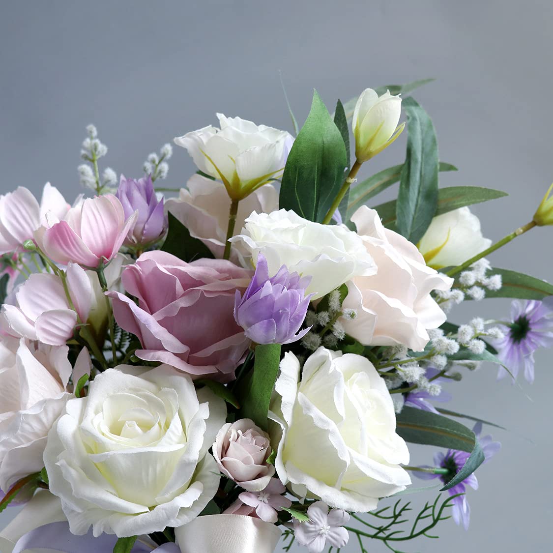Bouquet da Damigella d'Onore per la Sposa, Bouquet di Fiori Artificiali, centrotavola rustici per Decorazioni da tavola.