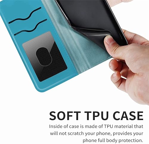 Miniatura 5 de MEUPZZK Funda tipo cartera para Pixel 7 5G, piel sintética de alta calidad con diseño de árbol en relieve, función atril, ranuras para tarjetas,