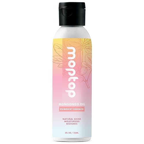 MopTop Aceite de mongongo, reduce el encrespamiento, remedia el cabello escamoso y crujiente, alivia el cuero cabelludo seco, hidrata, nutre, elixir
