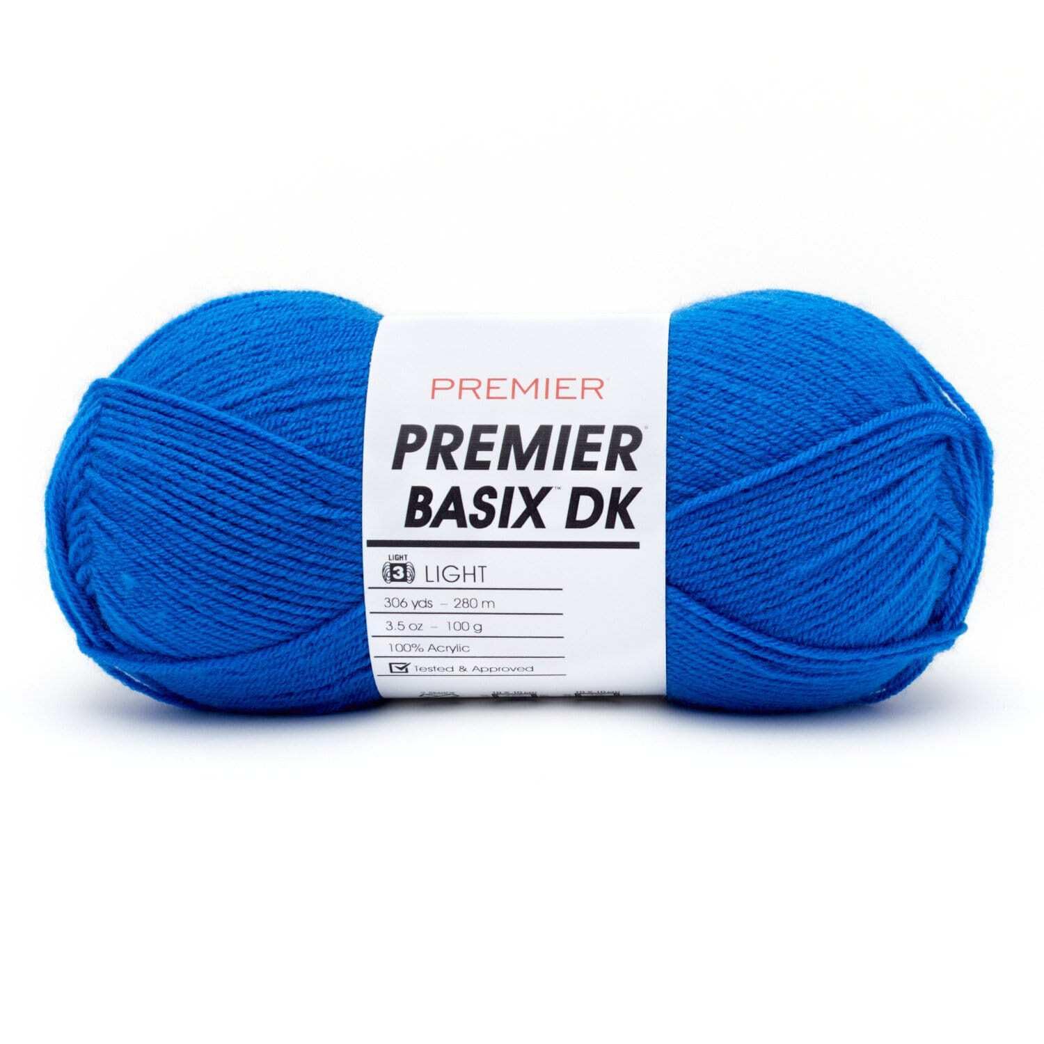 Pelote Premier Yarns Basix DK Royal Blue fil acrylique bleu pour crochet